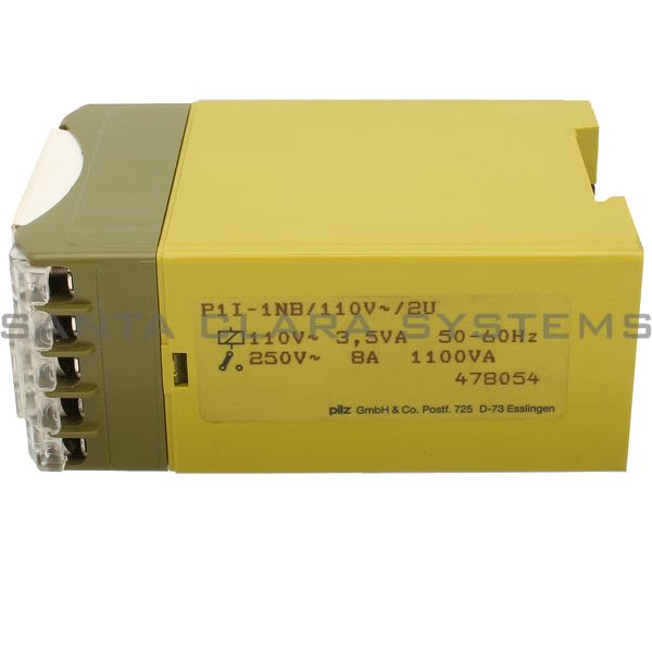 Pilz P1I-1NB-110V-2U-478054 Safety Relay Product Image