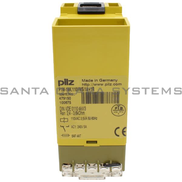 Pilz P1M-1NK-110VWS-1A-1R-479150 Relay Product Image