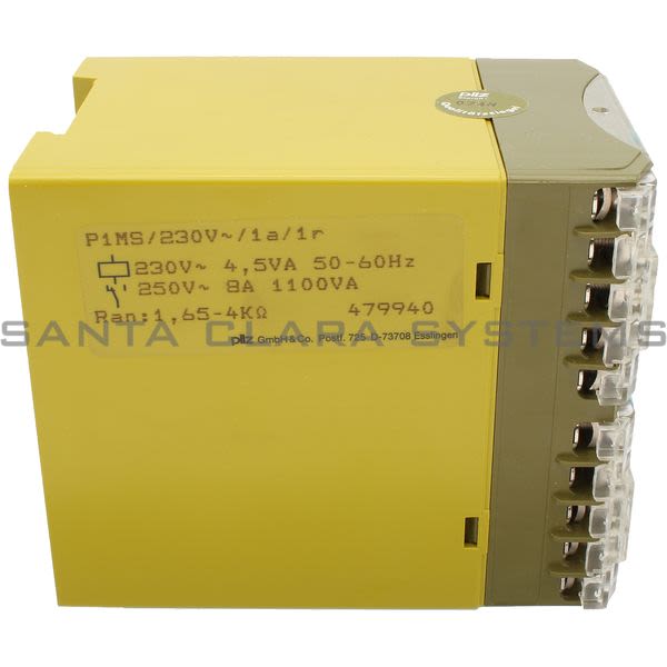 Pilz P1MS-230V-1A-1R-479940 Safety Relay Product Image