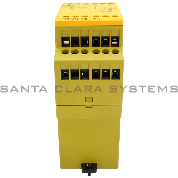 Pilz P2HZX124VDC3N-O1N-C-774340 Safety relay (standalone) Inputs: 1 N/O, 1 N/C per pushbutton Outputs: 3 N/O, 1 N/C, 2 semiconductor UB 24 V DC, width: Product Image