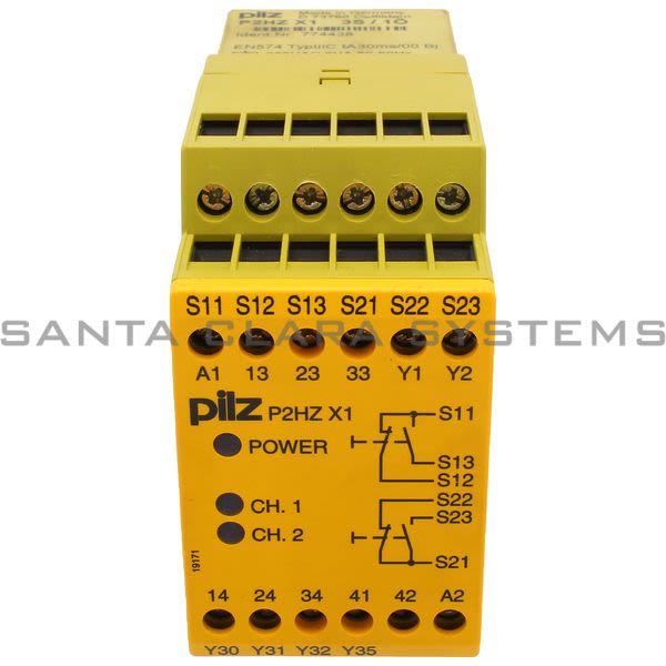 Pilz P2HZX13S-10-774438 Safety Relay | Standalone Product Image