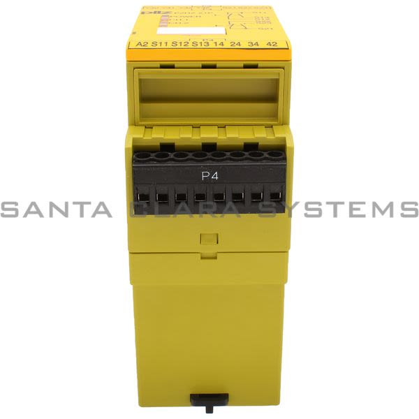 Pilz P2HZX1P110VAC3N-O1N-C2SO-777434 Safety relay (standalone) Inputs: 1 N/O, 1 N/C per pushbutton Outputs: 3 N/O, 1 N/C, 2 semiconductor UB 110 V AC, width: Product Image