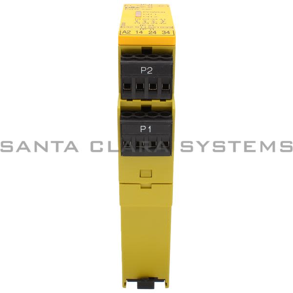 Pilz P2HZX4P24VDC3N-O1N-C-777355 Safety relay (standalone) Inputs: 1 N/O, 1 N/C per pushbutton Outputs: 3 N/O, 1 N/C UB 24 V DC, width: 22.5 mm, plug-in Product Image