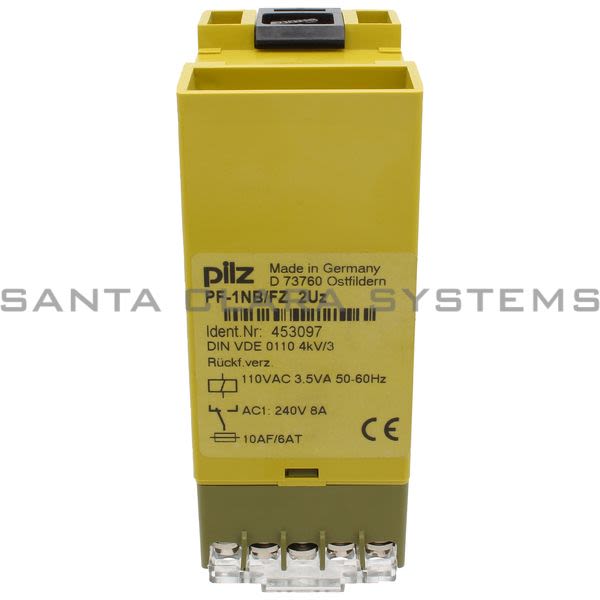 Pilz PF-1NB-FZ2UZ-453097 Safety Relay Product Image