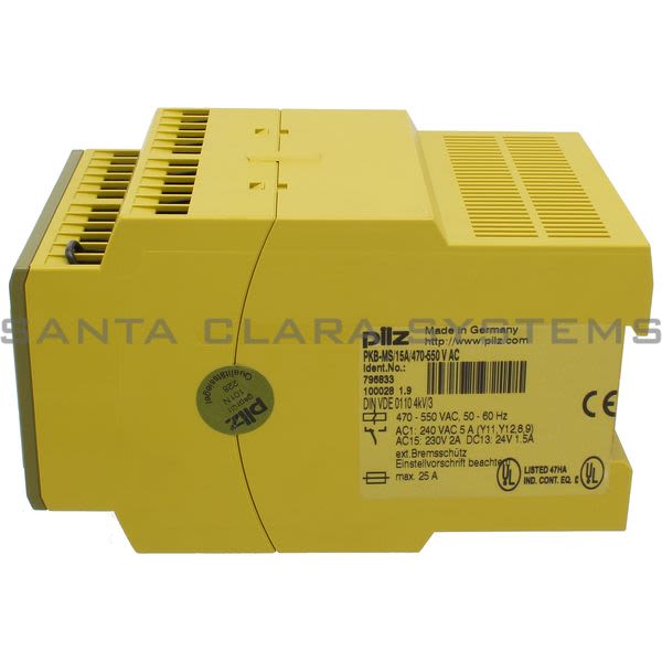 Pilz PKB-MS-15A-470-550VAC-796833 Relay, Safety 15A/470-550 V AC Product Image