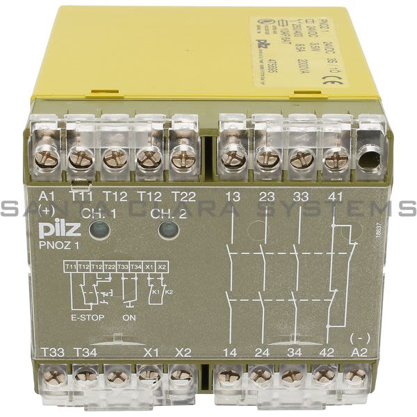 Pilz PNOZ124VDC3S-1O-475695 Safety Relay Product Image