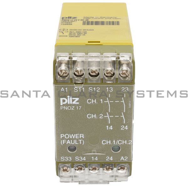 Pilz PNOZ1724VDC2S-474927 Safety Relay Product Image