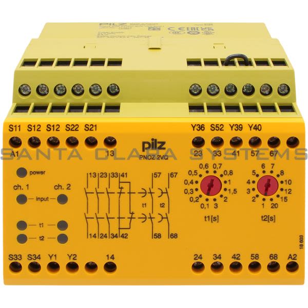 Pilz PNOZ2VQ24VDC3N-O1N-C2N-OT-774013 Safety Relay Product Image