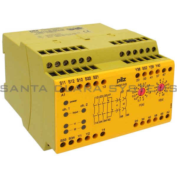 Pilz PNOZ2VQ3S2SZ-1O-774013 Safety relay (standalone) Inputs: 1-/2-channel wiring with/without detection of shorts across contacts. Outputs: 3 N/O, Product Image
