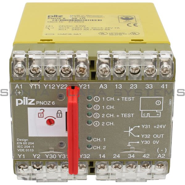 Pilz PNOZ63S1O-474899 Safety Relay Product Image