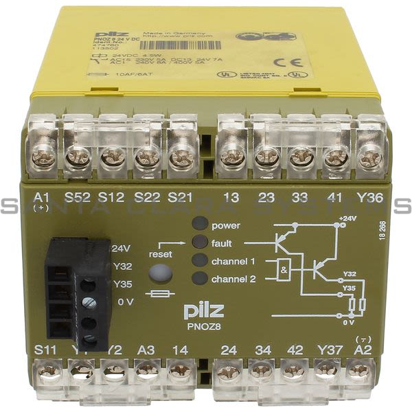 Pilz PNOZ824VDC-474760 Safety Relay Product Image