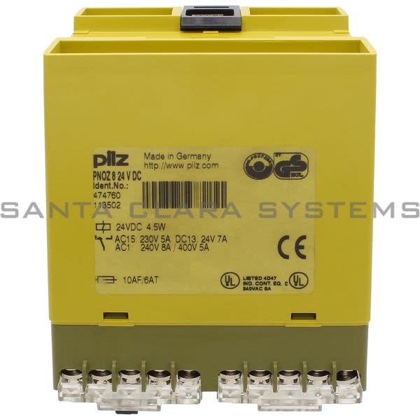 Pilz PNOZ824VDC-474760 Safety Relay Product Image