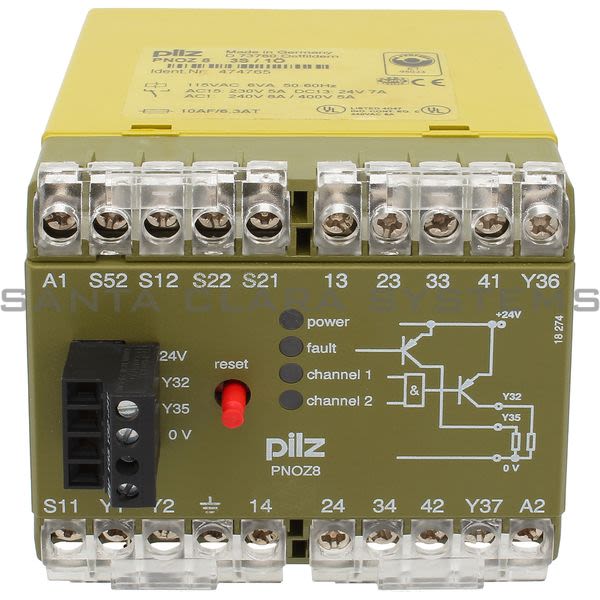 Pilz PNOZ83S-1O-474765 Safety Relay Product Image