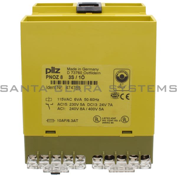 Pilz PNOZ83S-1O-474765 Safety Relay Product Image