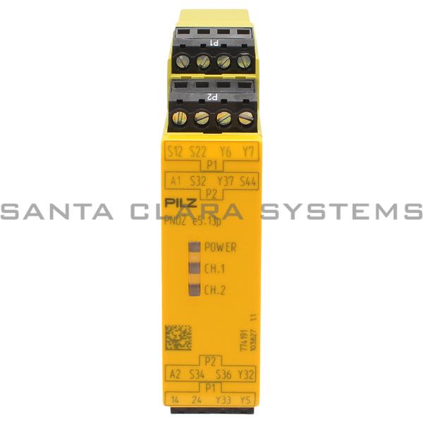 Pilz PNOZE5.13P24VDC2SO-774191 Safety relay (standalone) Inputs: 1-/2-channel wiring without detection of shorts across contacts Outputs: 2 safety outp Product Image