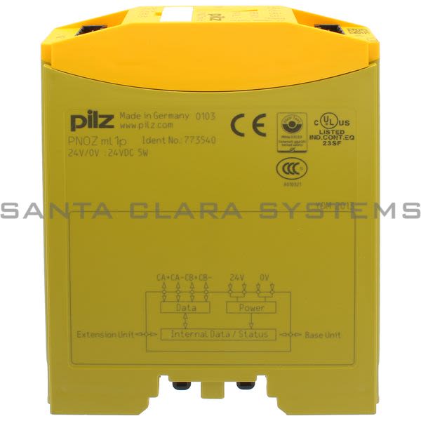 Pilz PNOZML1P-773540 Configurable safety system  expansion module Safe connection, communication interface. Product Image