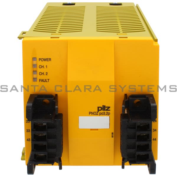Pilz PNOZPO3.2P4N-2-773631 Expansion module Safety relays PNOZpower 4 safety contacts, plug-in terminals of screw type, Width: 90 mm. Product Image