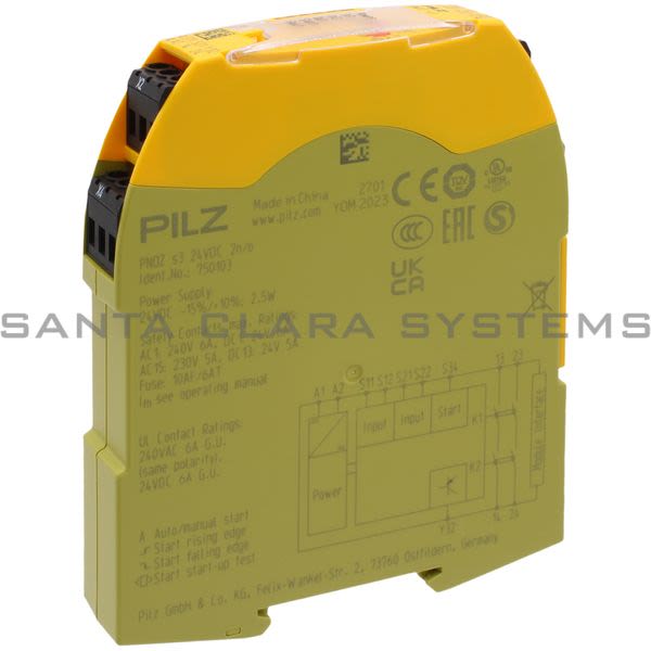 Pilz PNOZS324VDC2N-O-750103 Safety Relay |Standalone Product Image