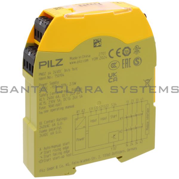 Pilz PNOZS424VDC3N-O1N-C-750104 Sigma Safety Relay Product Image