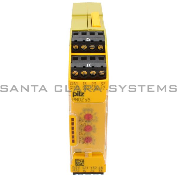 Pilz PNOZS524VDC2N-O2N-OT-750105 Safety relay (standalone) Inputs: 1-/2-channel wiring with/without detection of shorts across contacts Outputs: 2 N/O, 2 Product Image