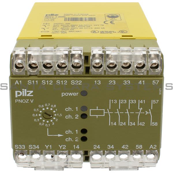 Pilz PNOZV3-24VDC-474789 Safety Relay Product Image