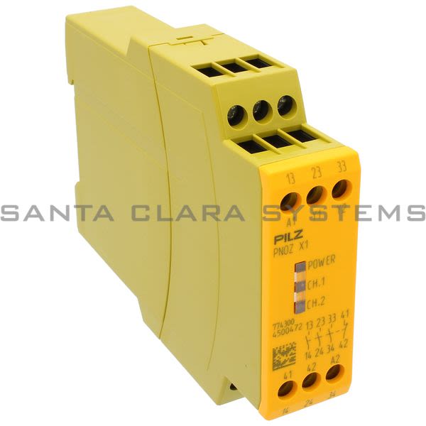 Pilz PNOZX124VAC-DC3N-O1N-C-774300 Safety relay (standalone) Inputs: Single-channel wiring Outputs: 3 N/O, 1 N/C UB 24 V AC/DC, width: 22.5 mm, plug-in ter Product Image