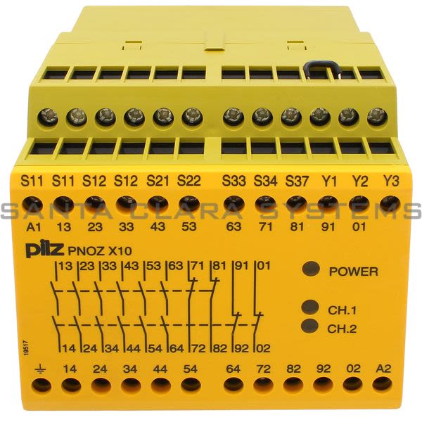 Pilz PNOZX10110-120VAC6N-O4N-C3LED-774703 Safety relay (standalone) Inputs: 1-/2-channel wiring with/without detection of shorts across contacts Outputs: 6 N/O, 4 Product Image