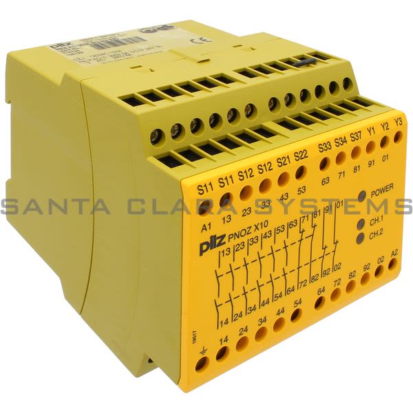 Pilz PNOZX10120VAC6N-O4N-C3LED-774705 Safety Relay Product Image