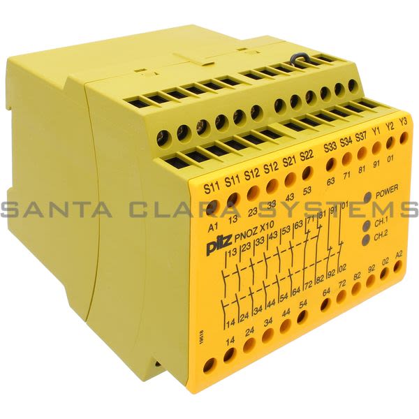 Pilz PNOZX1024VDC6N-O4N-C3LED-774709 Safety relay (standalone) Inputs: 1-/2-channel wiring with/without detection of shorts across contacts Outputs: 6 N/O, 4 Product Image