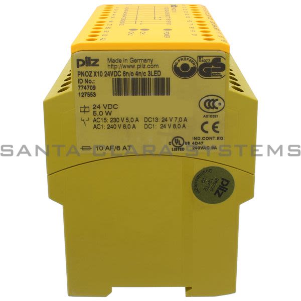 Pilz PNOZX1024VDC6N-O4N-C3LED-774709 Safety relay (standalone) Inputs: 1-/2-channel wiring with/without detection of shorts across contacts Outputs: 6 N/O, 4 Product Image