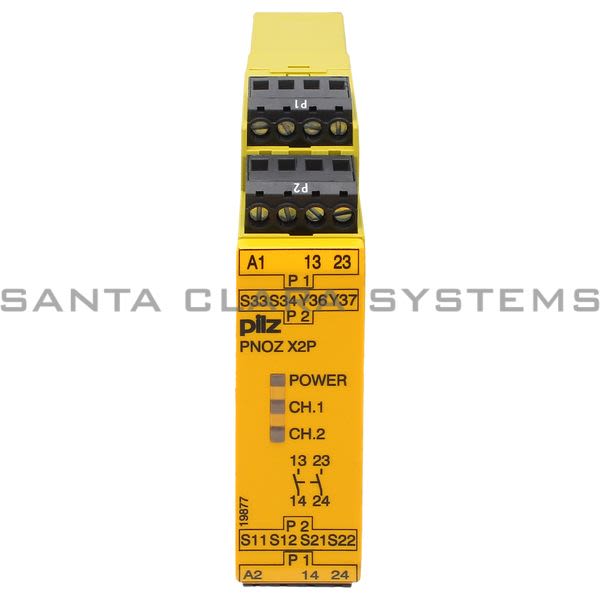 Pilz PNOZ-X2P-24VACDC-2N-O-777303 Safety Relay Product Image