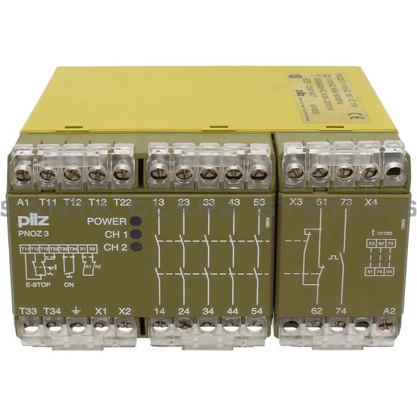 Pilz PNOZ-3110VAC5S1O1W-474833 Safety Relay Product Image