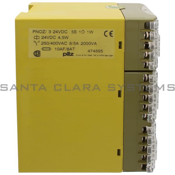 Pilz PNOZ-3-24VDC5S1O1W-474895 Safety Relay Product Image