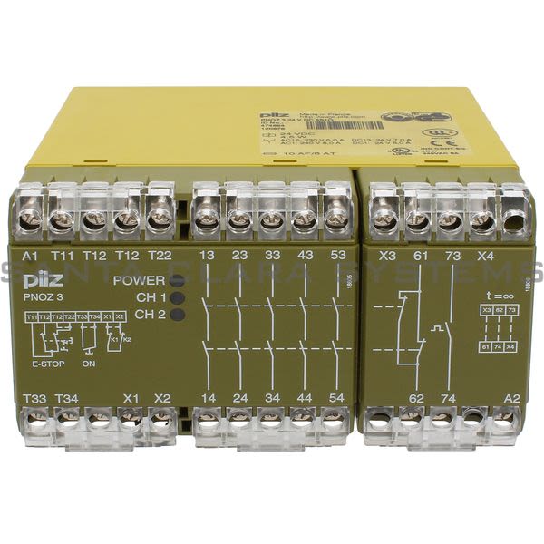 Pilz PNOZ-3-24VDC5S-1O1W-474894 Safety Relay Product Image