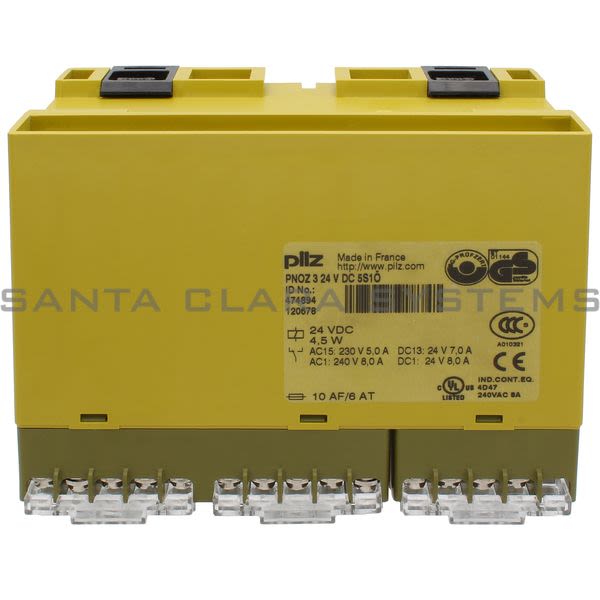 Pilz PNOZ-3-24VDC5S-1O1W-474894 Safety Relay Product Image