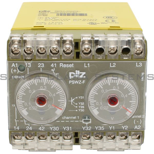 Pilz PSWZ-F-24VDC-2N-O-1N-C-2SO-475945 Safety Monitoring Relay | Standstill Monitoring Product Image