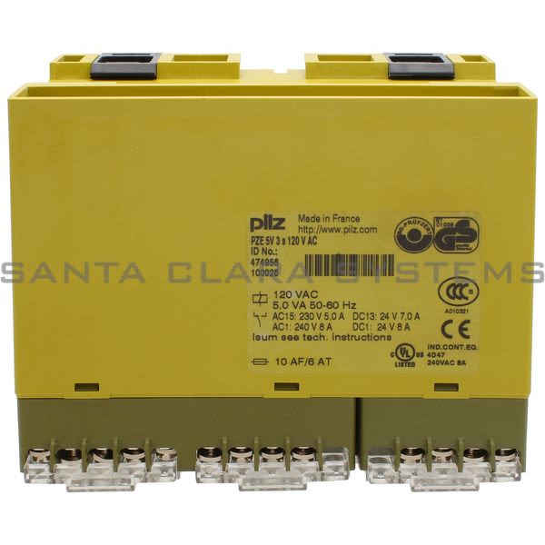 Pilz PZE5V3S120VAC-474956 Safety Relay Product Image