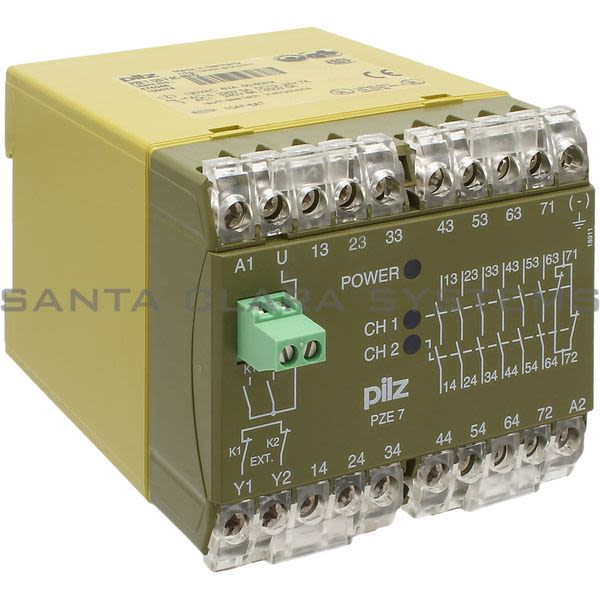 Pilz PZE7120VAC6S1O-474046 Safety Relay Product Image