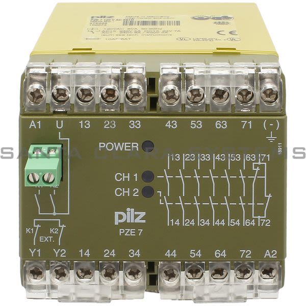 Pilz PZE7120VAC6S1O-474046 Safety Relay Product Image