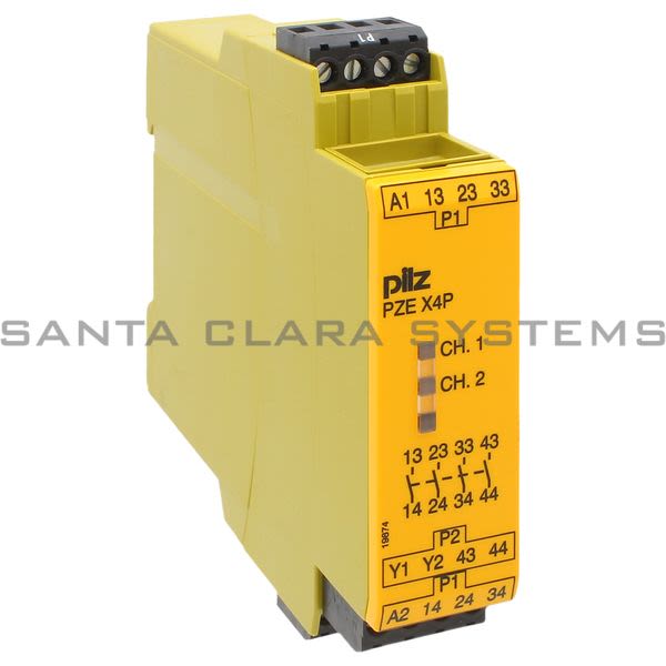 Pilz PZEX4P24VDC4N-O-777585 Safety Relay Product Image