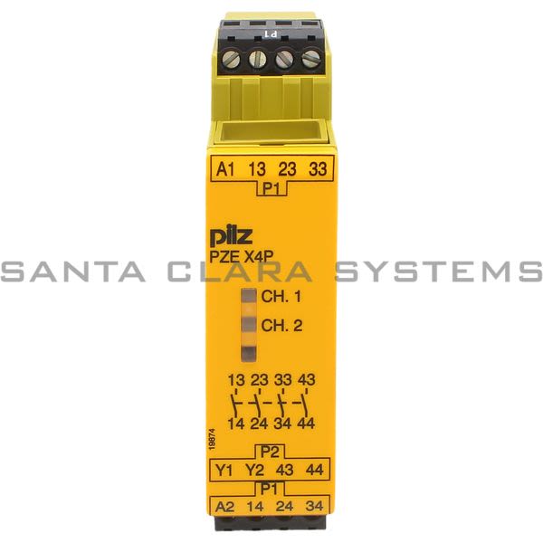 Pilz PZEX4P24VDC4N-O-777585 Safety Relay Product Image