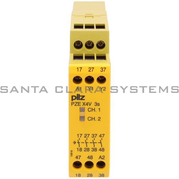 Pilz PZEX4V3-24VDC4N-OFIX-774583 Safety Relay Product Image