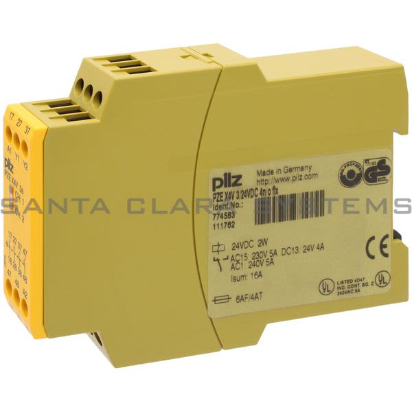 Pilz PZEX4V3-24VDC4N-OFIX-774583 Safety Relay Product Image