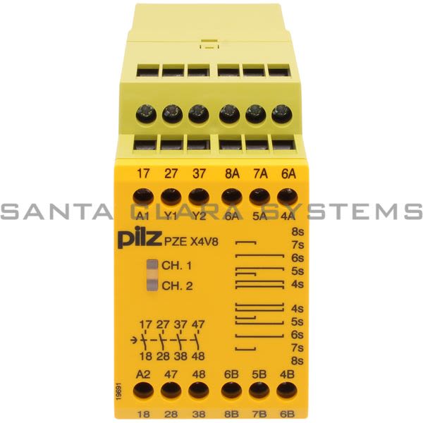 Pilz PZEX4V8-24VDC4N-O-774584 Safety Relay Product Image