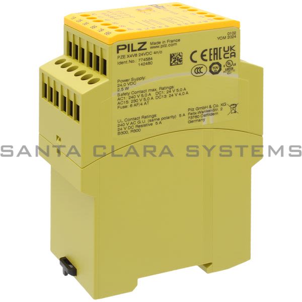 Pilz PZEX4V8-24VDC4N-O-774584 Safety Relay Product Image
