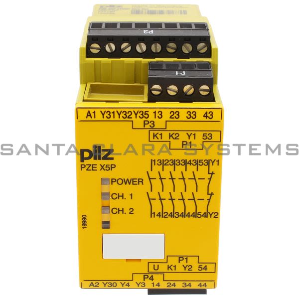 Pilz PZEX5P24VDC5N-O2SO-777150 Safety Relay Product Image