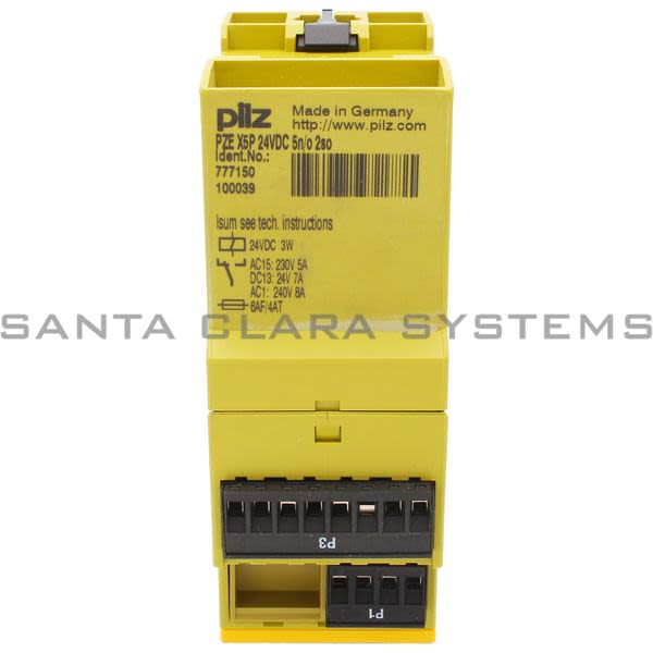Pilz PZEX5P24VDC5N-O2SO-777150 Safety Relay Product Image