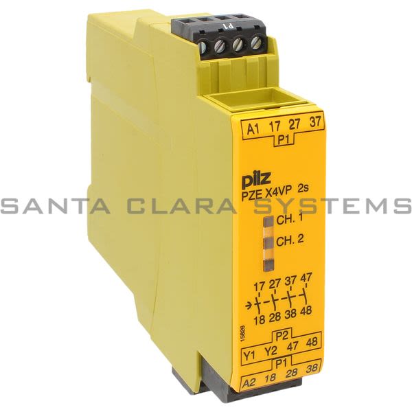 Pilz PZEX4VP2-24VDC4N-OFIX-777582 Safety Relay Product Image
