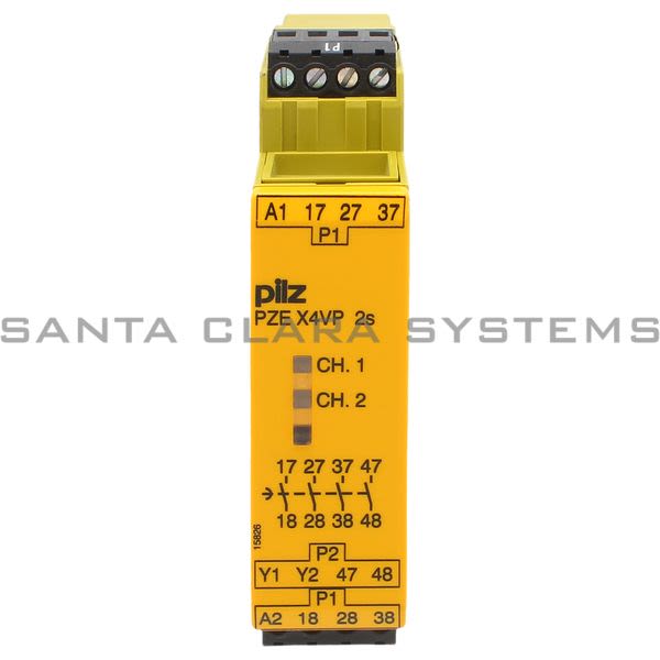 Pilz PZEX4VP2-24VDC4N-OFIX-777582 Safety Relay Product Image