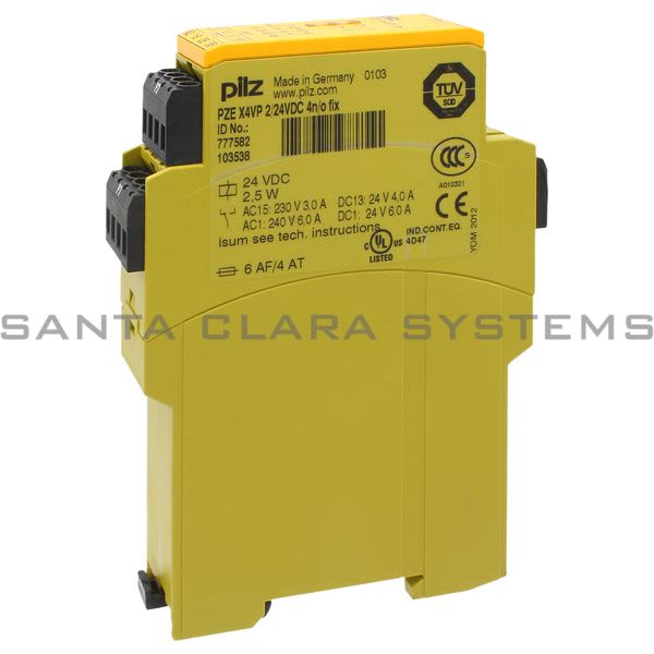 Pilz PZEX4VP2-24VDC4N-OFIX-777582 Safety Relay Product Image